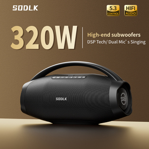 Loa ngoài trời không dây SODLK S1619 320W với 2 micro không dây, ba đường tiếng với loa siêu trầm 7 inch, ghép nối stereo/TF/<span class=keywords><strong>USB</strong></span>/AUX/Karaoke - Product Image 2