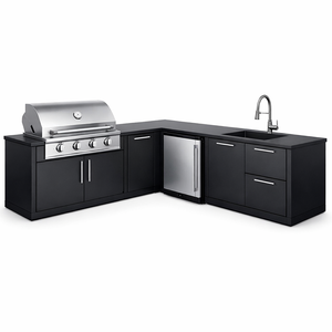 <span class=keywords><strong>Cuisine</strong></span> barbecue extérieure  et station de grill pour villas Four électrique encastré sur mesure et gril en acier inoxydable - Product Image 5
