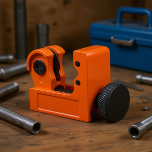 Cortador de tubos, juego de 3 piezas, cortador de tubos pequeño de 1/8 a 7/8 pulgadas con herramienta de desbarbado para cortar tubos, acero de calidad industrial - Product Image 2