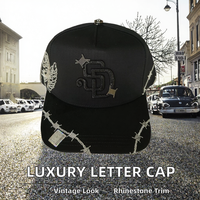 Nueva Gorra de Béisbol Unisex de 5 Paneles, Diseño Vintage con Letras Impresas, Bordado 3D, Ajustable, Deportiva, de Poliéster y Algodón, Estilo Urbano