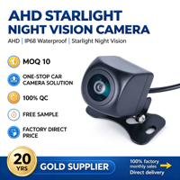 Caméra de recul étanche 720p Super Clear Starlight Night Vision 12V avec garantie de 12 mois – Aide à la vision arrière dédiée aux véhicules