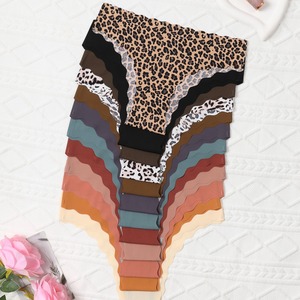 Châu Âu và Mỹ cộng với kích thước của phụ nữ tam giác Bikini Graphene dưới thoáng khí giữa eo lượn sóng cạnh báo in đồ lót - Product Image 1