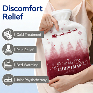 <span class=keywords><strong>Bolsa</strong></span> <span class=keywords><strong>de</strong></span> <span class=keywords><strong>Agua</strong></span> <span class=keywords><strong>Caliente</strong></span> <span class=keywords><strong>de</strong></span> Goma Portátil <span class=keywords><strong>de</strong></span> 2 Litros con Funda y Botella <span class=keywords><strong>de</strong></span> <span class=keywords><strong>Agua</strong></span> <span class=keywords><strong>de</strong></span> Acero Inoxidable <span class=keywords><strong>de</strong></span> 20 oz, Personalizada por el Fabricante para Navidad - Product Image 4