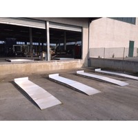 Nouvelles rampes en aluminium pour le levage de fourgons - Modèle TMUP Capacité de charge de 4000 kg Garantie de 2 ans Utilisation en entrepôt Déchargement efficace des marchandises