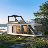 Capsule hôtelière mobile de luxe moderne pour camping et complexe, conception détachable à montage facile, 20ft 40ft
