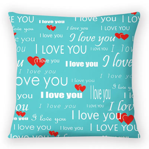 ปลอกหมอน I Love You พร้อมแผ่นสีขาวสำหรับงานพิมพ์แบบ Sublimation ทำเอง เป็นของขวัญวันวาเลนไทน์หรือวันเกิดสำหรับแฟนสาว - Product Image 6