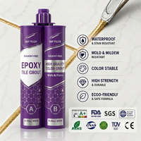 Scellant pour joints de carrelage en époxy imperméable à texture mate de qualité supérieure avec couleurs personnalisables