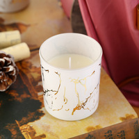 Décoration d'intérieur élégante, bougies parfumées en céramique créatives en marbre, souvenirs d'aromathérapie, ensembles de cadeaux de mariage simples