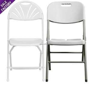 Sillas Plegables de Resina Blanca para Jardín, Banquetes, Bodas, Eventos, Fiestas, Muebles de Exterior, Sino Perfect - Product Image 1