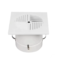 Grilles d'aération carrées en alliage d'aluminium pour la ventilation avec amortisseur radial