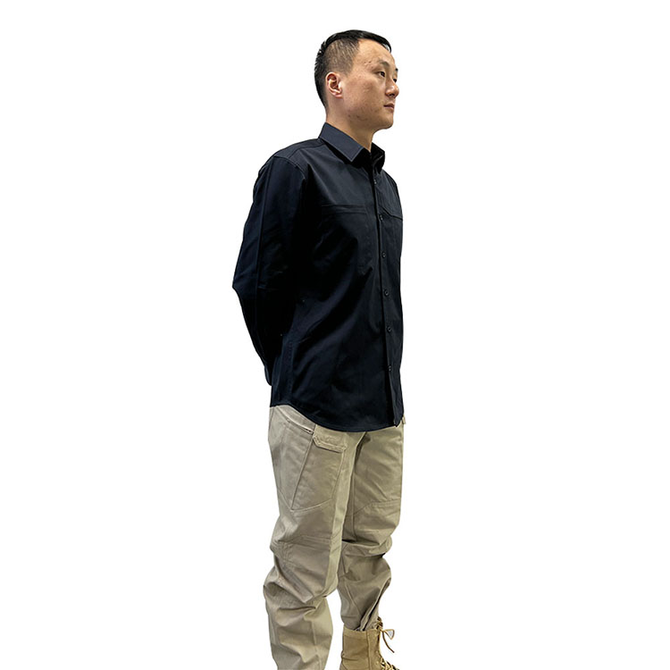 Multi Colors To Choice Design Fabric Made Short Sleeve Zipper Work Uniform Custom Tactical Security Shirts