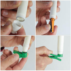 Lot de 10 longues bougies électroniques <span class=keywords><strong>LED</strong></span> lampe de décoration de Noël avec <span class=keywords><strong>pince</strong></span> - Product Image 3