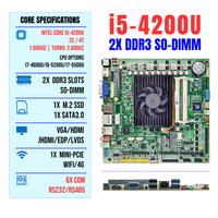 Motherboard Industri Tipis Mini ITX BARU dengan Prosesor SOC I5 4200U Terintegrasi, 2X DDR3, COM RS232 RS485, M.2 SSD, SATA3.0