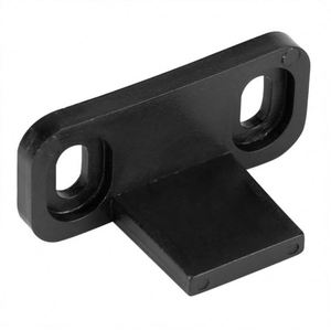 Guía de suelo ajustable WEKIS de latón negro para puertas correderas tipo granero, insonorizada, con control remoto eléctrico e instalación por tornillos - Product Image 3