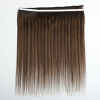 Nouvel Arrivage Extensions de Cheveux Humains à Bande Longue Injectée Ombré Balayage Cheveux Russes Vierges Bruts Alignés dans le Sens des Cuticules Doublement Teints
