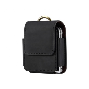 Funda de Cuero Genuino para Teléfono Móvil, con Clip para Cinturón, Funda Protectora de PU para <span class=keywords><strong>Samsung</strong></span> <span class=keywords><strong>Galaxy</strong></span> Z Flip 5 4 3 - Product Image 6