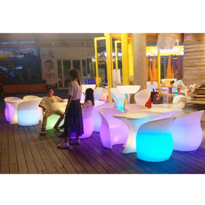 Tables rondes modernes de luxe à LED RVB <span class=keywords><strong>bon</strong></span> <span class=keywords><strong>marché</strong></span> Glow Terrace Coffee Table Set (Tp117) - Product Image 2