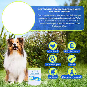 โพลีกอน ผงวิตามินรวมออร์แกนิค 11-in-1 สำหรับสุนัข พร้อมคอลลาเจน กลูโคซามีน และโปรไบโอติกส์ - เสริมภูมิคุ้มกันและดูดซึมเร็ว - Product Image 1