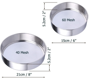Sàng lưới tốt, thép không gỉ Vòng sàng để nướng, bột sàng - Product Image 3