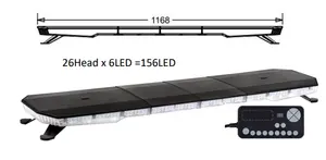 Truck Light Bar ECE R65 TA2 Amber Flashing Warning Light Bar 1200 Mm IP67 Led Light Bar For Truck Ambulance