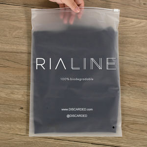 Échantillon Gratuit, <span class=keywords><strong>40</strong></span> Tailles, Sacs Zippés Givrés pour T-Shirts et Sous-Vêtements, Sacs Plastique Biodégradables Personnalisés Mat, Fermeture Zip Pour Vêtements - Product Image 1
