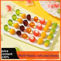 Peel-and-eat zachte fruitjuice gummies, fruitachtige QQ snoepjes, individuele mini-verpakkingen, perfect als bruiloftfavoren, feestelijk nieuw.