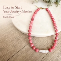Collar de Perlas Barrocas de Agua Dulce con Baño de Oro y Acero Inoxidable, Diseño Personalizado con MOQ Bajo, para la Colección de Verano
