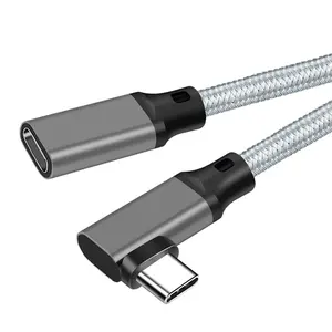 3M 5A gebogenes 100W PD USB 3.1 Typ-C-Verlängerung kabel 4K @ 60Hz 10 Gbit/s USB-C Gen 2 Extender-Kabel für Macbook Pro Dell ASUS HP