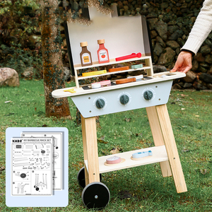 Nouveauté 2023 : Ensemble <span class=keywords><strong>de</strong></span> barbecue en bois écologique et coloré pour enfants, jeu <span class=keywords><strong>de</strong></span> <span class=keywords><strong>cuisine</strong></span> Montessori, chariot <span class=keywords><strong>de</strong></span> jeu pour bébés - Product Image 5