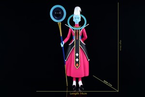 Anime al por mayor: Modelo de PVC hecho a mano del Bastón de Bilus, Dios de la Destrucción, Adorno de Muñeco - Product Image 5