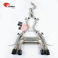 Système d'échappement Catback Valvetronic Z Pipe pour BMW G80 M3 S58 3.0T en acier inoxydable avec embouts quadruples