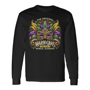 Le t-shirt original à manches longues du Mardi Gras Mobile Alabama Est 1703 - Product Image 1