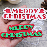 Nuovo buon natale metallo muore taglio per la carta fai da te artigianato fatto a mano inglese Die taglio per Scrapbooking