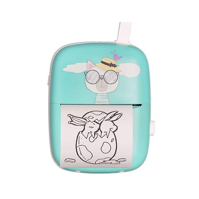 Wireless Instant Mini Printer, Pocket Thermal Printer for Photo QR Code List BT Printer//