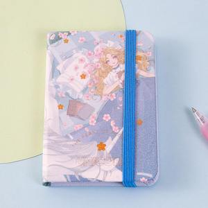 Imprimé coloré avec un design <span class=keywords><strong>de</strong></span> dessin animé <span class=keywords><strong>de</strong></span> <span class=keywords><strong>licorne</strong></span> et <span class=keywords><strong>de</strong></span> fille pour des carnets <span class=keywords><strong>de</strong></span> notes et <span class=keywords><strong>de</strong></span> <span class=keywords><strong>voyage</strong></span>. - Product Image 2