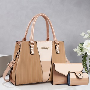 Three Piece <b>Bag</b> Set Glossy Leather Big Size Everyday <b>Shoulder</b> Crossbody <b>Bag</b> Casual Stylish Women's Spring 2026 Polyester Lining - Product Image 6
