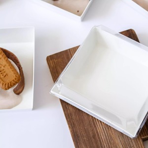 Cajas Desechables para Sándwiches, Cajas de Papel para Charcutería, Contenedores para Pasteles para Llevar, Cajas para Postres, <span class=keywords><strong>Sushi</strong></span>, Muffins, Waffles, Galletas y Alimentos - Product Image 3