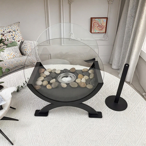 Gran Oferta personalizada, Semicírculo de arco Manual, mesa, <span class=keywords><strong>bioetanol</strong></span>, combustible, chimenea de Metal, uso interior y exterior, calentador de llama Real - Product Image 2