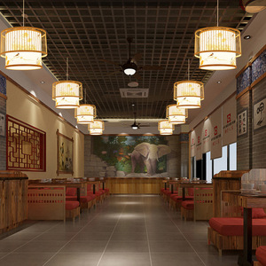 Lámpara Colgante de Bambú Estilo Chino Yumesho, Color Natural, 10-15 m², para Sala de Estar, Dormitorio, Estudio - Product Image 5