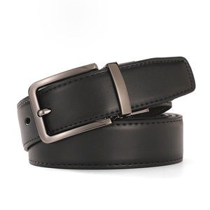 Fabricant OEM ODM <span class=keywords><strong>Ceinture</strong></span> d'affaires décontractée réglable rotative réversible à double face avec boucle en <span class=keywords><strong>cuir</strong></span> véritable - Product Image 4