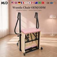 Chaise Wunda de Pilates en bois massif de qualité supérieure, chaise de stabilité professionnelle avec pédale fendue, équipement de fitness de qualité studio OEM/ODM