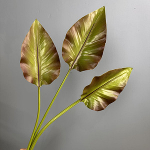 Foglie Tropicali Artificiali a Stelo Lungo Effetto Morbido, Pianta Tropicale Verde per Decorazione <span class=keywords><strong>Casa</strong></span>, Patio e Giardino per Pasqua - Product Image 3