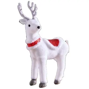 New design Christmas decoration supplies Crafts Red sequined clothes Cute deer Xmas ornament sturofoam deer