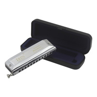 IRIN 1248 12 Hole 48 Tone Chromatic Harmonica Chrome Plated Copper Beginners