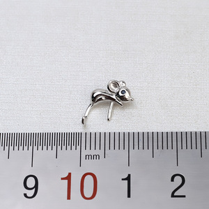 จี้เงินแท้ S925 รูปปั้นหนูจักรราศี พร้อมจี้มุก 7-8 มม. และอุปกรณ์ทำเครื่องประดับ DIY จี้รูปหัวผู้หญิง พร้อมถาดเปล่า 1469 - Product Image 3