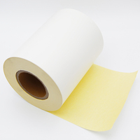 Chine Fabricant d'origine 80gsm auto-adhésif haute brillance enduit papier autocollant étiquette Jumbo rouleau