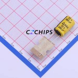 Condensateur électrolytique en aluminium à montage traversant NXH25V680M10*16 5.0TP, D10xL16mm 680uF 20% 25V 1.76A-100kHz - Product Image 1