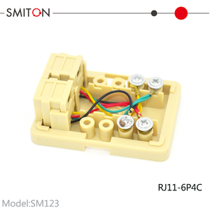 Boîte <span class=keywords><strong>de</strong></span> jonction téléphonique RJ11 à 4 cœurs, montage en surface, 6 broches, Rosette - Product Image 3