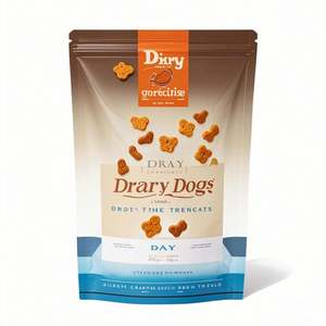 Pochette debout pour friandises pour chiens lyophilisées à imprimé gravure personnalisable Fermeture à glissière réutilisable OEM en plastique humide pour aliments pour animaux de compagnie - Product Image 6