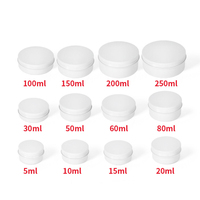 Bocal Rond en Aluminium Doré pour Bougies et Thé, Contenances Variées (5ml, 10ml, 30ml, 50ml, 60ml, 80ml, 100ml, 200ml, 250ml) – Emballage en Étain